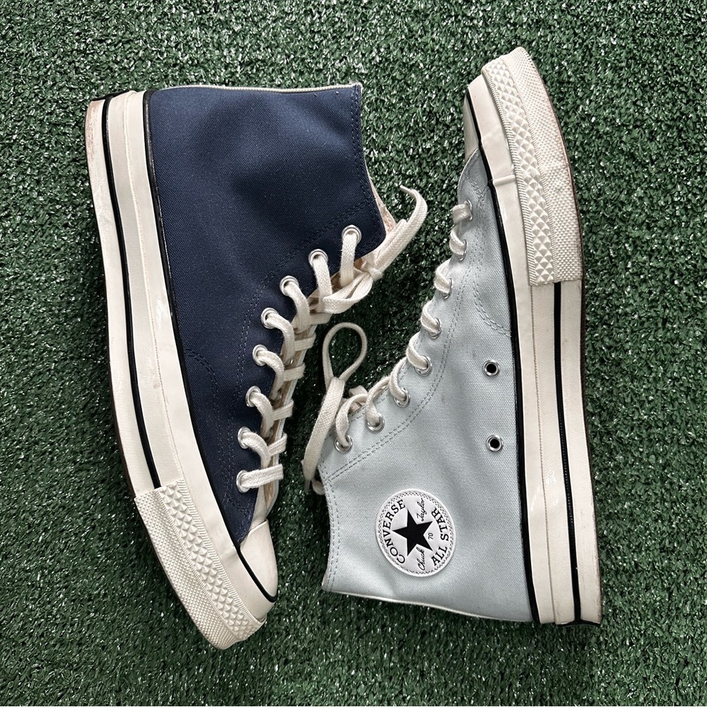 Converse Chuck Taylor All-Star half light half dark blue shoe